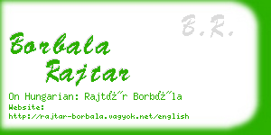 borbala rajtar business card